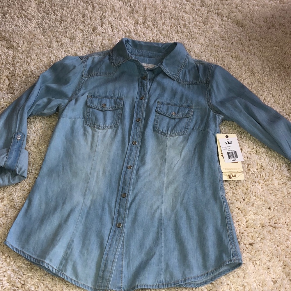 NEW button down chambray shirt